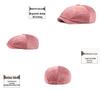 Octagonal Corduroy Striped Beret - Autumn/Winter Fashion Women's Hat