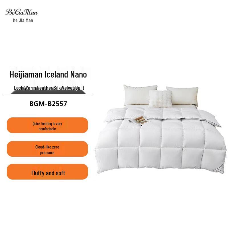 BIGAMEN Iceland Nanometer Warm Feather Velvet Quilt