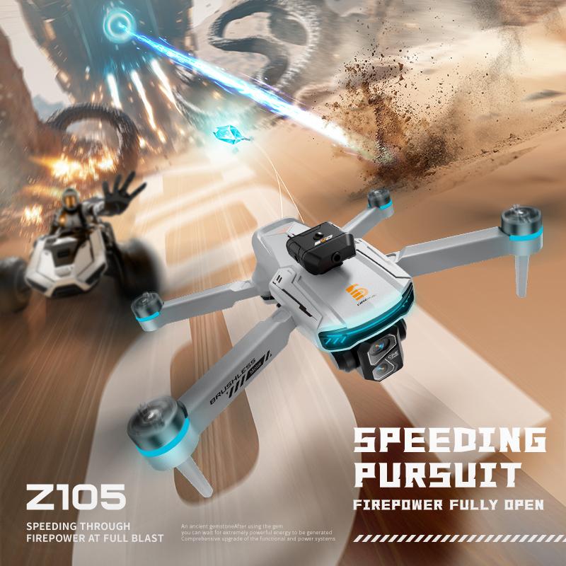 2026 Foldable Z105 Drone 5G WiFi GPS Brushless Motor 8K Dual HD Camera Wide Angle Professional Quadcopter Outdoor RC Helicopter Toys