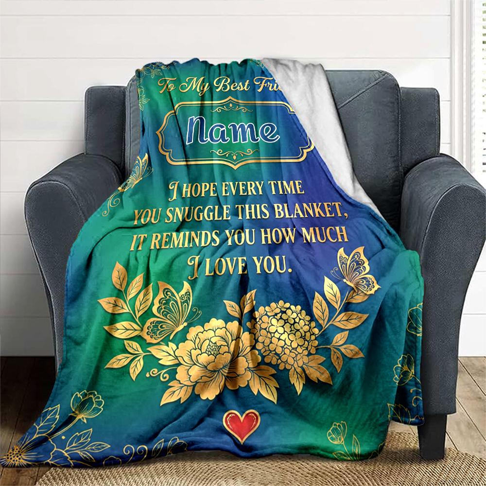 Friendship Beyond Distance Blanket Warmthful Decor Great For Sofa Couch Office Bed Picnics Four Seasons Multipurpose Digital Print Birthday Christmas