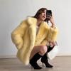 New Imported Fox Fur Coat Women's Medium and Long Light Fashion Autumn and Winter Warm Imitation Fur Coat