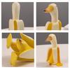 Cute Banana Duck Figurines Resin Animal Ornaments Fashion Cartoon Banana Duck  Birthday Gift