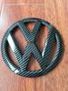 BAJH3 2025 Hot Black 13.5CM Front & 11CM Rear Emblems with Carbon Fiber Pattern for Volkswagen MK7 GTI Golf Replacement