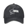 Berretti da Baseball Vintage con Logo Nash Fishing per Unisex Donna Snapback in Denim Usurato Attrezzatura da Pesca alla Carpa Pesca Sportiva Cappelli da Esterno Cappello