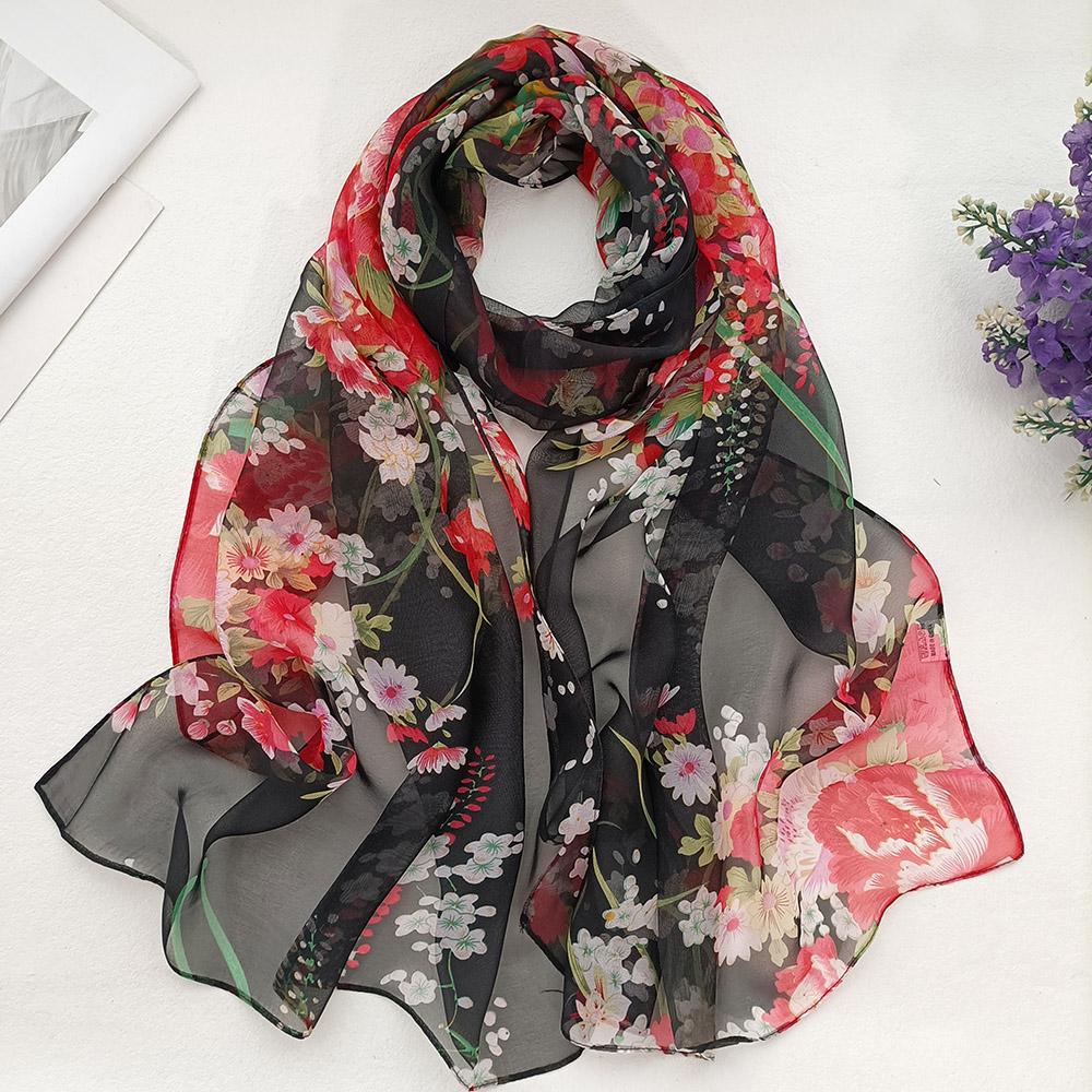 Foulard élégant en mousseline georgette pour femme, foulard prune, bandana d'été, protection solaire, fin et respirant, idéal pour les voyages.