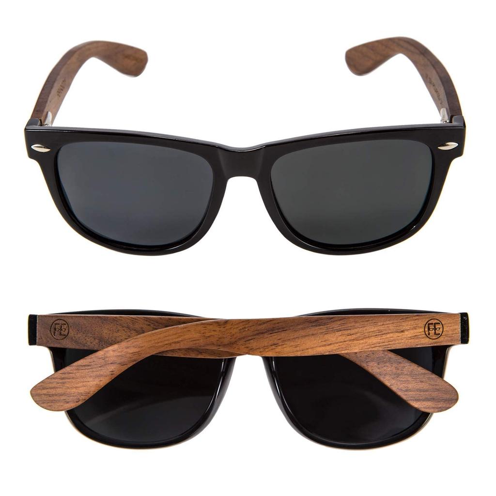 FEISEDY Wooden Polarized Sunglasses with UV400 Handcrafted for and B2448 Men's Protection, Driving, Baseball, Cycling, Fishing, Running, Golf,