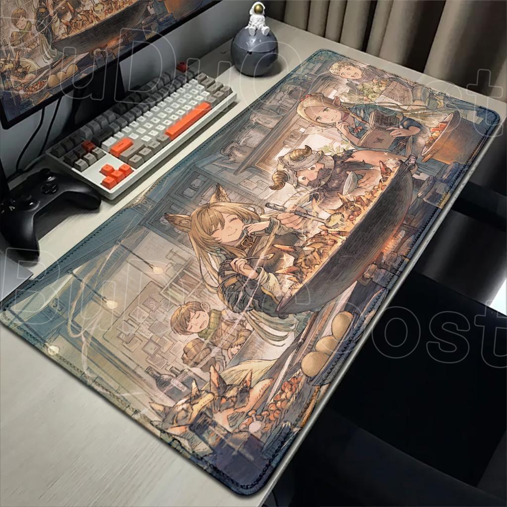 HD Printing Office Desktop Carpet New Wallpaper Delicious In Dungeon Mousepad Large Washable Notebook Anime Keyboard Mat 90x40cm