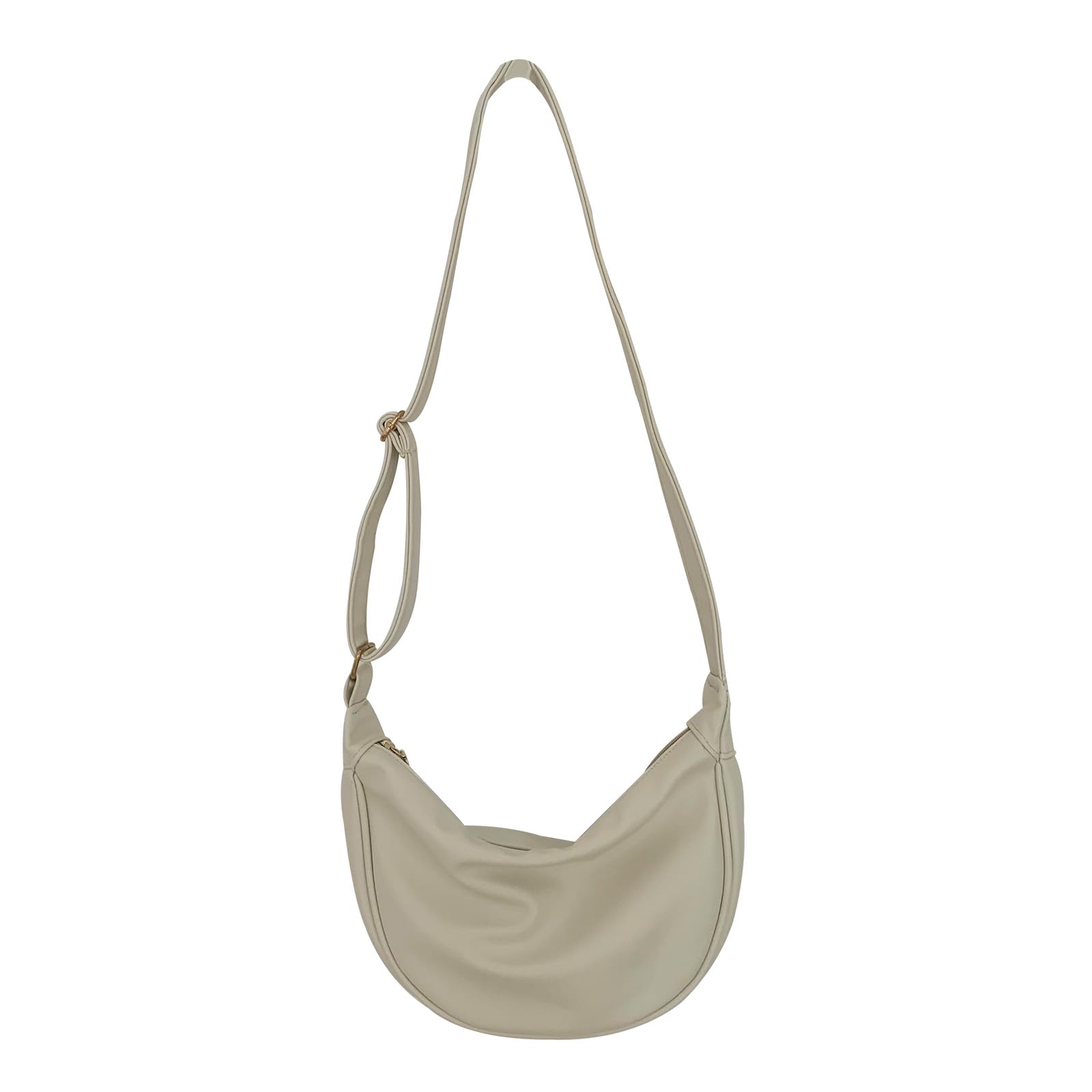 

Tuten Women s Lightweight Crossbody Shoulder Bag, PU Leather, Waterproof, Dumpling Bag, Solid Color, Stylish, Adjustable Shoulder Strap, Simple