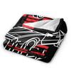 Knight Rider Knight Industries 2000 Kitt Knitted Blanket David Hasselhoff Wool Throw Blanket Sofa Rug Piece Soft Warm Breathable