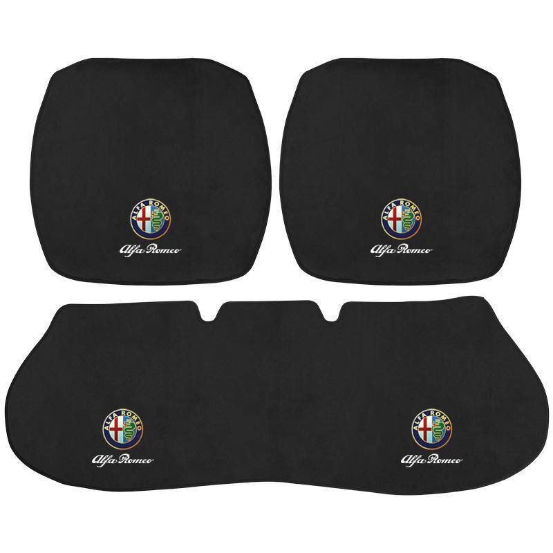 Universal 3-Piece Flannel Car Seat Cushion Set for Mazda, Haval, Changan, and Geely