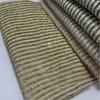 1yard Stripe PP Grass Raffia Woven Fabric PP Straw Fabric DIY Beach Straw Hand Bag Material Designer Fabric for Patchwork