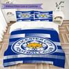 Leicester City Μοτίβο Σετ Κλινοσκεπασμάτων Κουβέρτα Κάλυμμα Μαξιλαροθήκη Διακόσμηση Σπιτιού Δώρο Γενεθλίων (1 * παπλωματοθήκη + 2 * μαξιλαροθήκη χωρίς πυρήνα)70