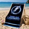 Tampa Lightning Logo Beach Towel, Super Soft Microfiber, Perfect Gift for Her/Him, Birthday, for Pool, Beach, Travel, Decor Beach Party