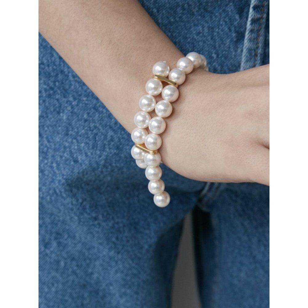 Cross-Ended Pearl Bracelet