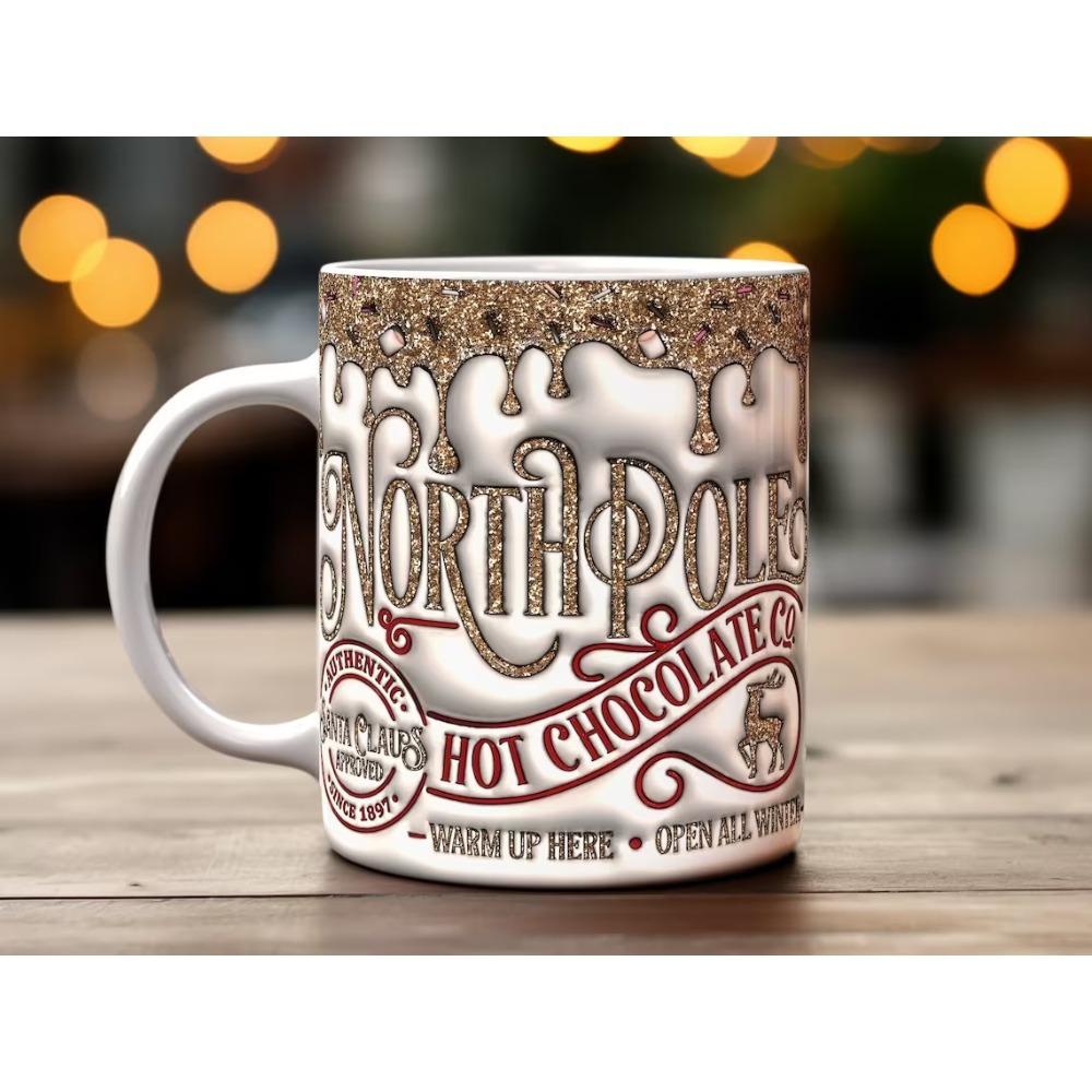 Christmas tree ceramic coffee mug 301-400ml