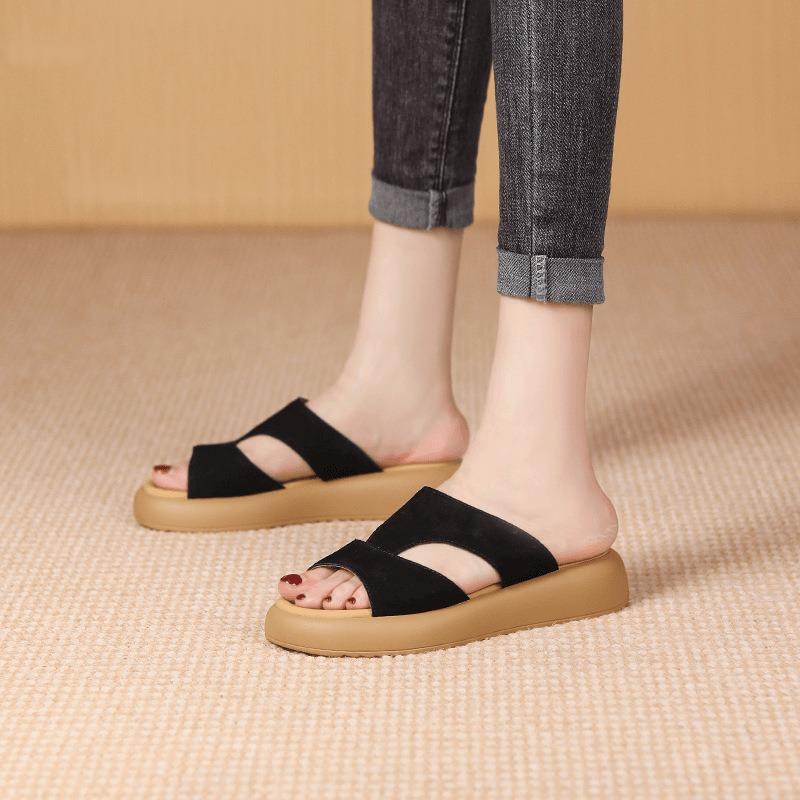 Flat-bottomed comfortable soft-soled non-slip slippers for women to wear outside summer new casual fashion versatile sandals