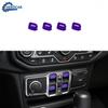 Center Console Car Window Control Switch Decoration Trim Cover For Jeep Wrangler