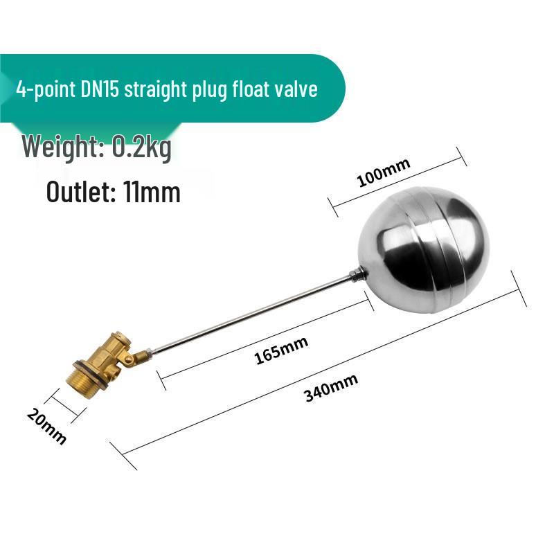 ELEKO Stainless Steel Automatic Water Level Float Valve Controller