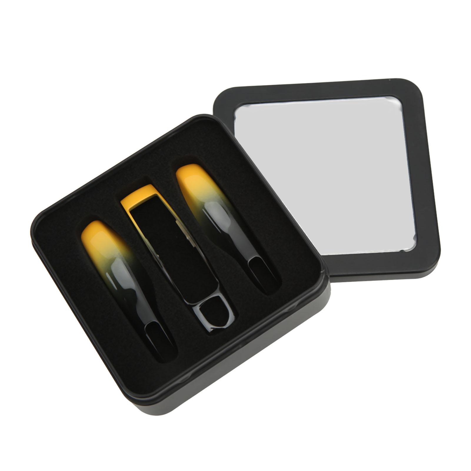 

3 штуки Смарт Пульт Ключ Брелок Защитная Крышка Замена для Cayenne 2011-2017 Желтый Черный