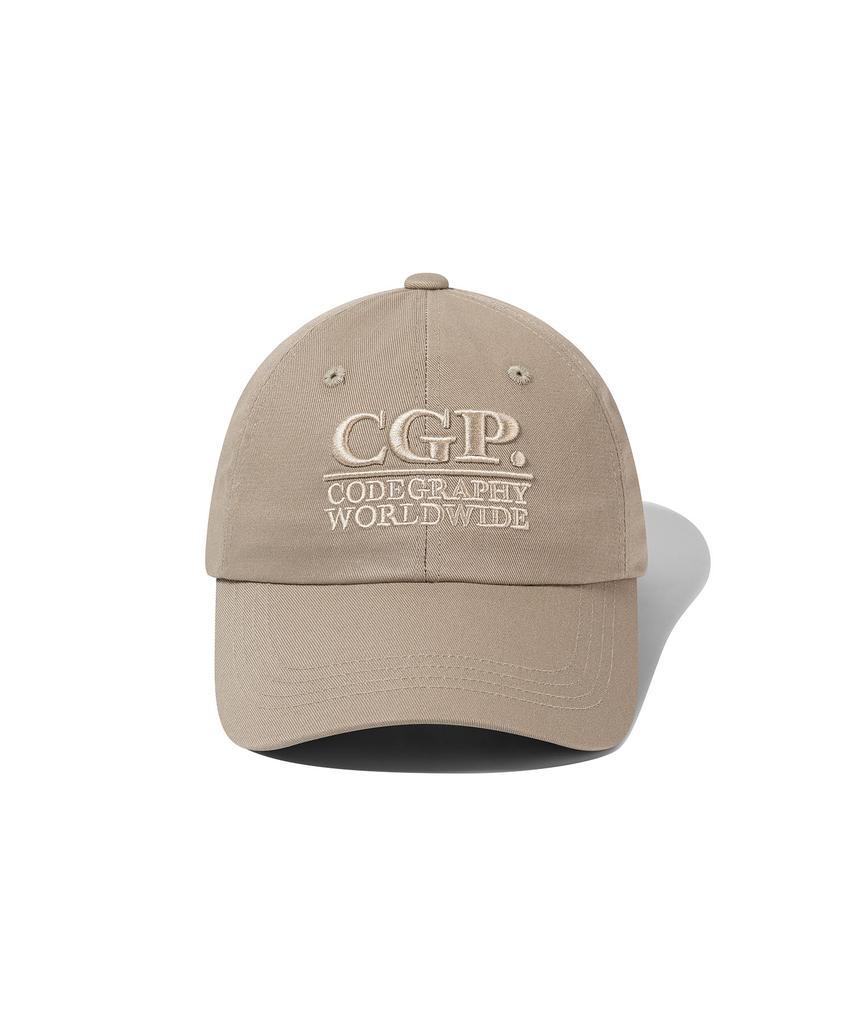 CGP Square Logo Ball Cap_Beige