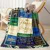 Happy Birthday Wishes Blanket Warmthful Decor Suitable for Picnics Seaside Sofa Four Seasons Multipurpose Digital Print