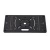 Router Plate Aluminum Alloy Router Table Insert Plate Trimming Machine Flip Board Black