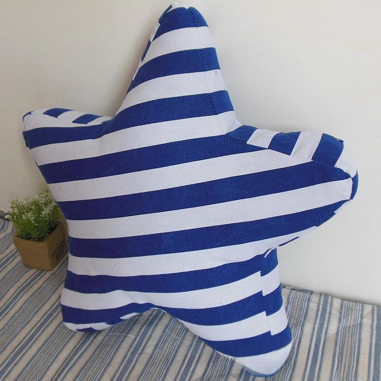 Canvas striped starfish pillow cushion pillow including core car home decoration Mediterranean ocean style 45cm 1880₽