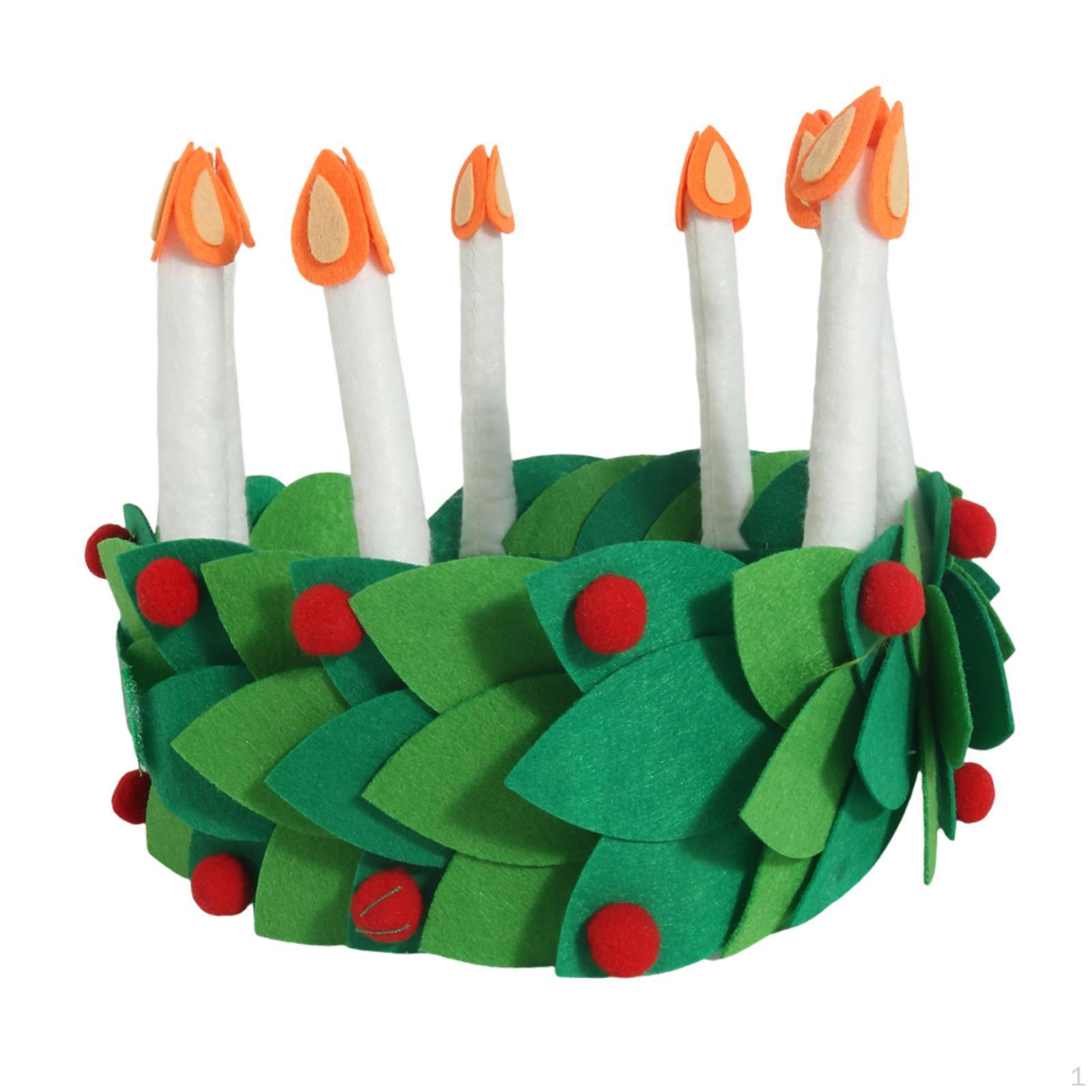 

Crown Candle Headband Headpiece for Family Gatherings, Party, Women Girl