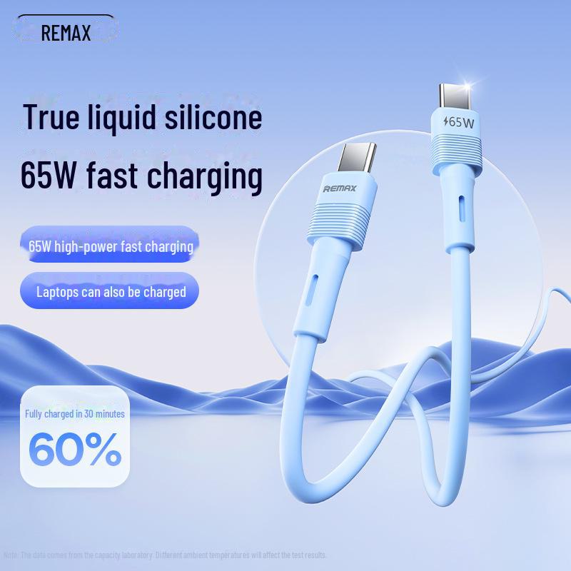 

Remax Leya 65W High Power Fast Charging Silicone Cable for Apple 15