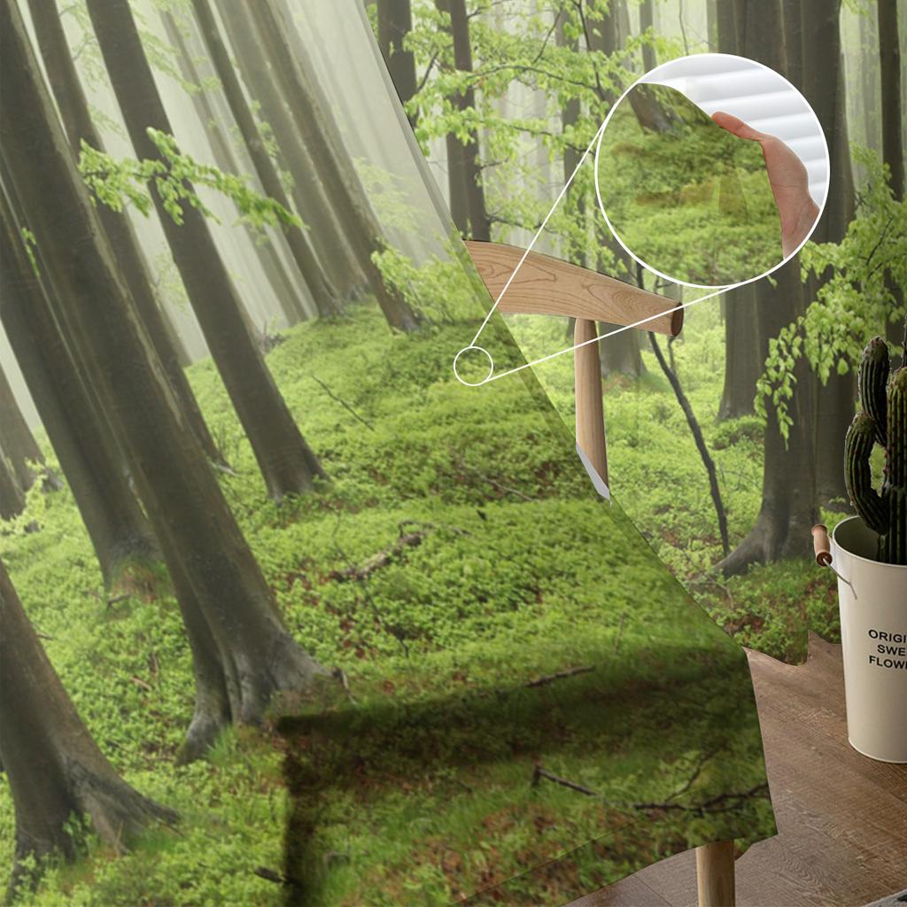 Bergwald Transparente Vorhänge zur Wohnzimmerdekoration Fenstervorhänge für die Küche Tüll Voile Organza Vorhänge