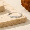 MODIAN D Moissanite Rings 925 Silver Classic Geometric Stackable Lab Diamond Finger Ring For Women Fine Jewelry