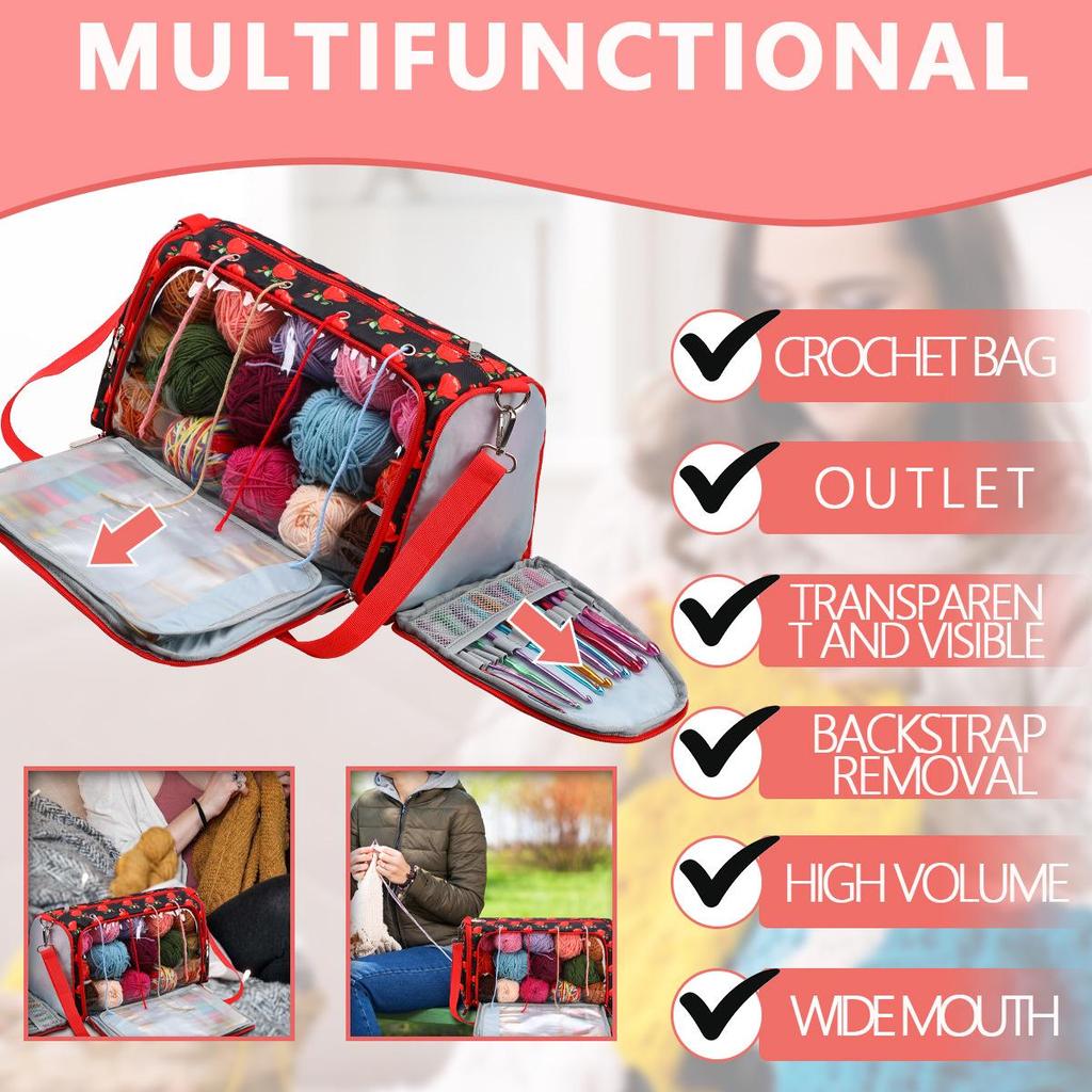 Multifunctional Yarn Storage & Knitting Tool Handbag