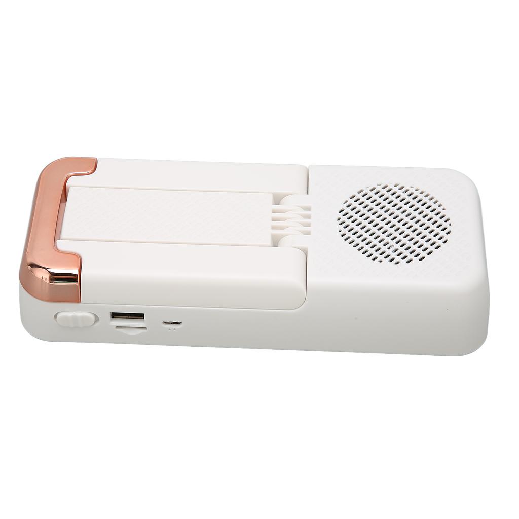 Cell Phone Stand with Bluetooth Speaker HD Surround Sound Adjustable Phone Holder with Speaker White