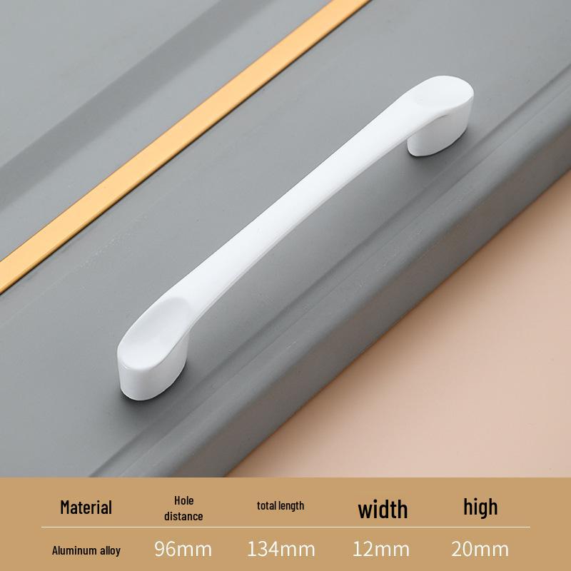 American White Aluminum Alloy Cabinet Handle