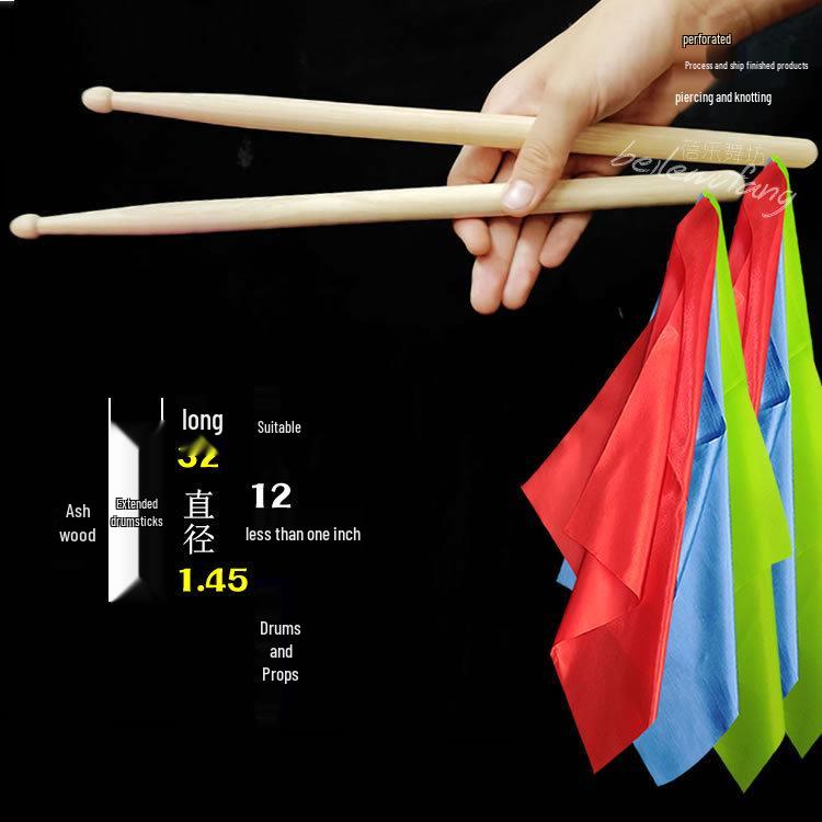 Solid Wood Drumsticks & Mallets for Adults & Kids: Perfect for Waist Drums, Kindergarten Programs, Square Exercises, and Rehearsals