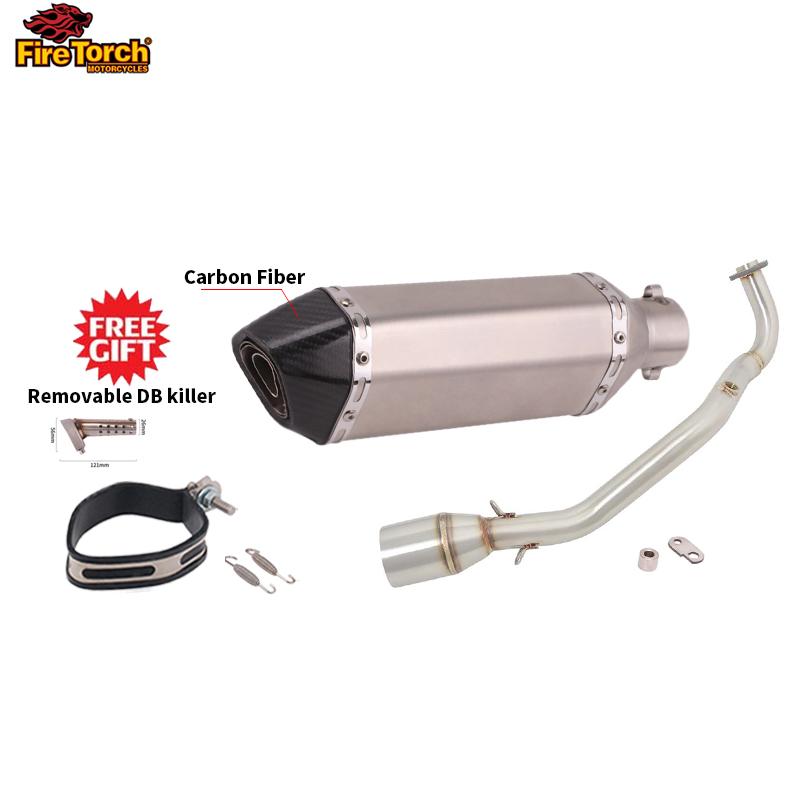 Slip On For YAMAHA Cygnus Gryphus 125cc Full System Motorcycle Exhaust Escape Moto Front Pipe Muffler With Reomvable DB Killer