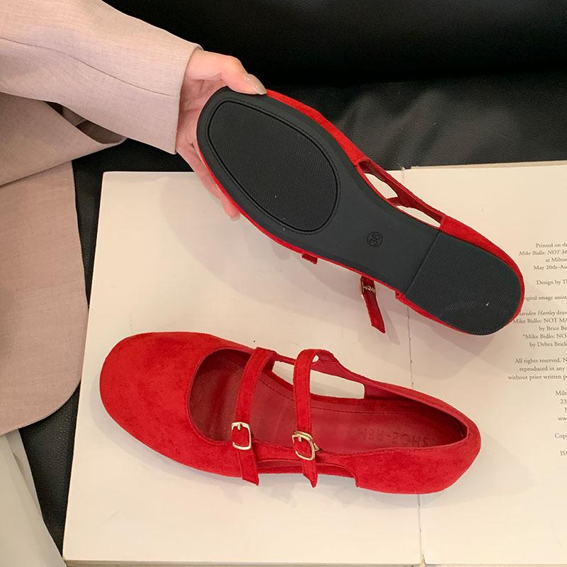 Fashion Fashion Hollow Ladies Flats With Shoes New In Spring Summer Female Shallow Footwear Buckle Strap Women Mary Janes Flats Shoes