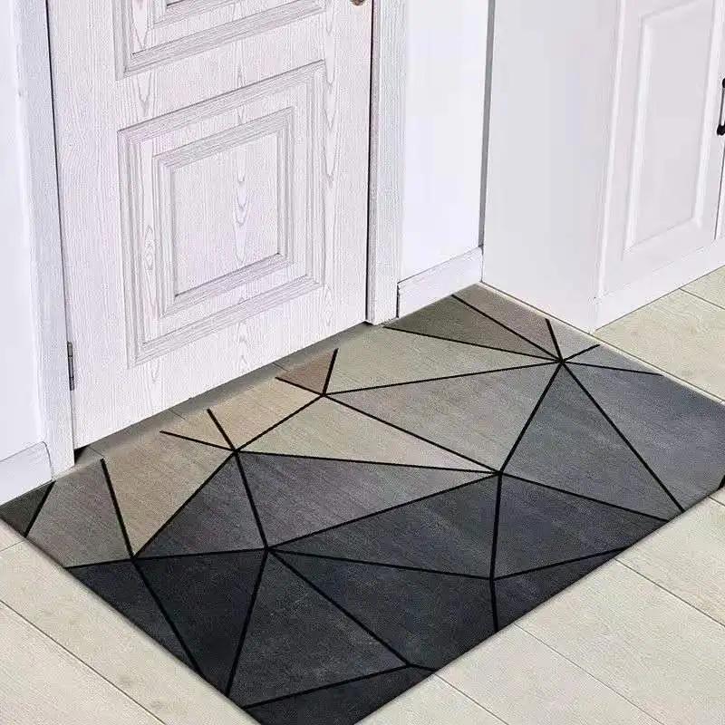 Nordic Absorbent Bathroom Non-slip Foot Mats Outdoor Porch Entrance Door Mat Living Room Carpet Home Rug Bath Mat Flooring Rugs