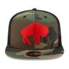 Throwback Buffalo Bills Mesh 9Fifty Snapback Cap wood camo