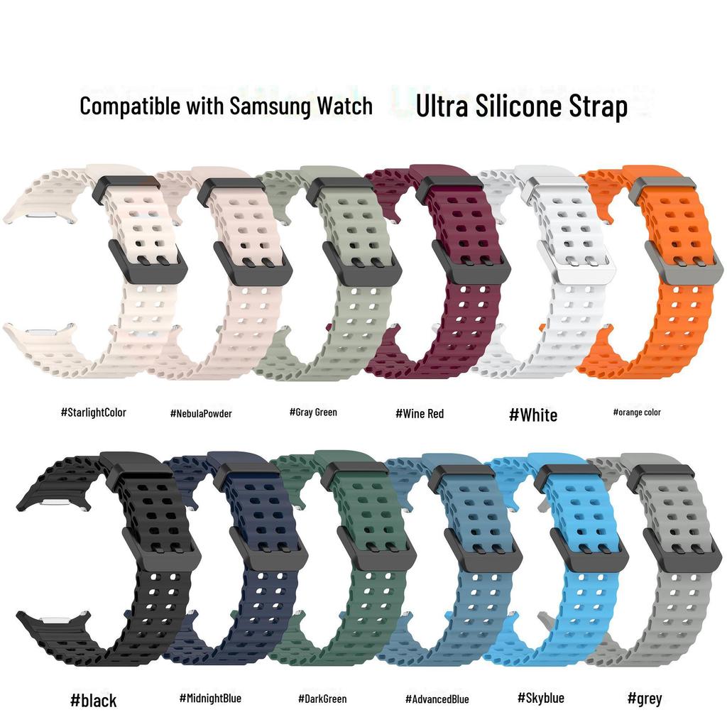 Breathable Silicone Strap for Samsung Galaxy Watch Ultra
