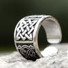 2023 New 316L Stainless Steel Viking Odin Trinity Celtic Knot Ring For Men  Amulet Jewelry for Gift  Free Shipping