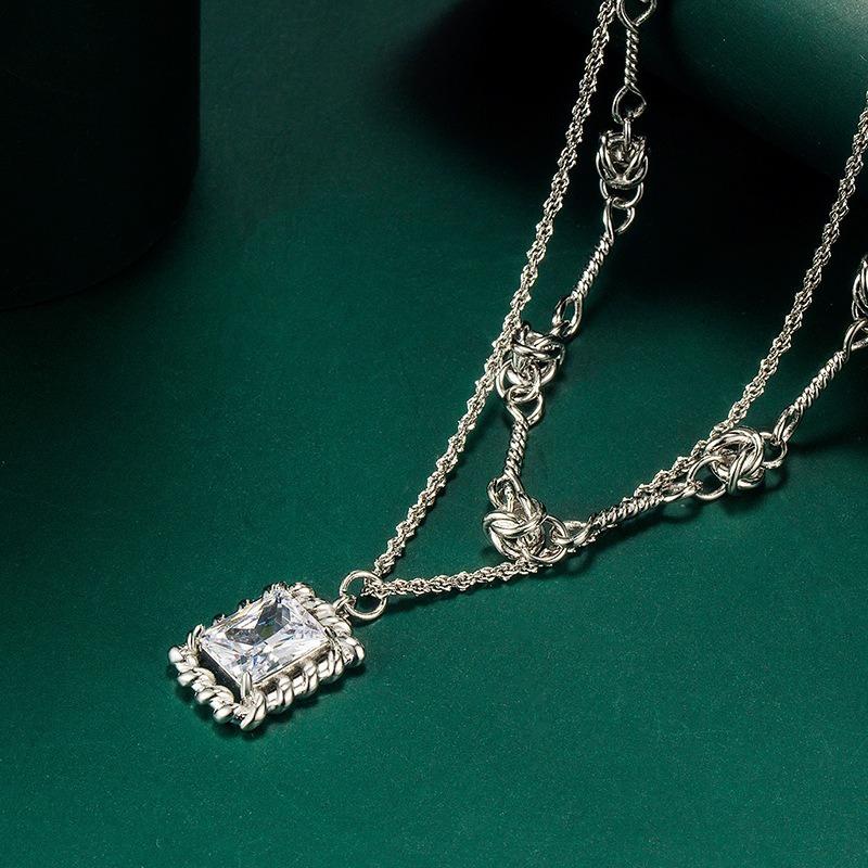 SACE GEMS Classic Luxury Zircon Women Pendant Necklace Jewelry Wedding Promise Party Gift