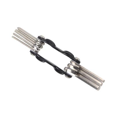 Set di Strumenti Multifunzione Portatile 7 in 1 per Riparazione Bicicletta Chiave Cacciavite Strumenti Nero