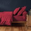 Drap housse - EDEN - Line Marsala - 90x190 cm - Bonnet 30 cm - 57 fils/cm²