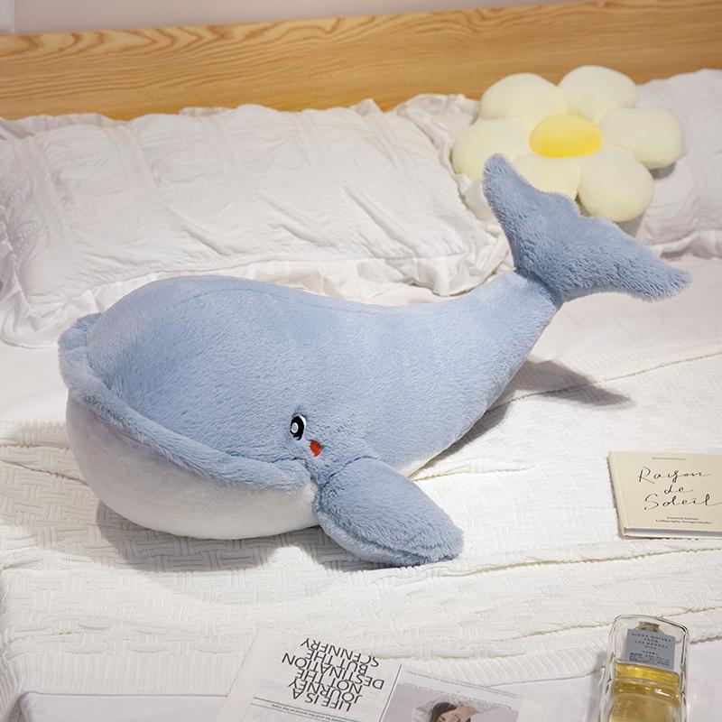 Cute Whale Plush Toys Lovely Soft Stuffed Cartoon Doll Pillow Funny Animals Sofs Home Decoration Sleeping Pillow Birthday Gifts