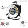Enrouleur - Electraline - Pro-Line 49071 - Métal - 4 Prises Schuko - 50m - IP44