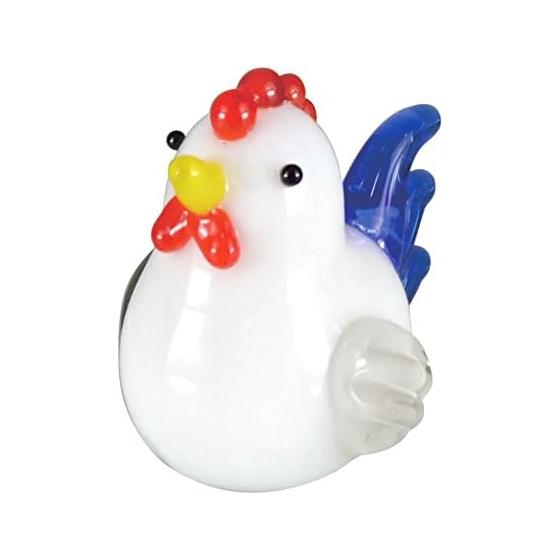Forcart Cute Handmade Glasswork Zodiac Sign Lucky Rooster CKK289