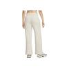 Nike Sportswear Phoenix Fleece Logo FW24 Brand Pattern Drawstring Mid-Rise Straight Leg Casual Pants Women Bottoms Off-White FV7685-104