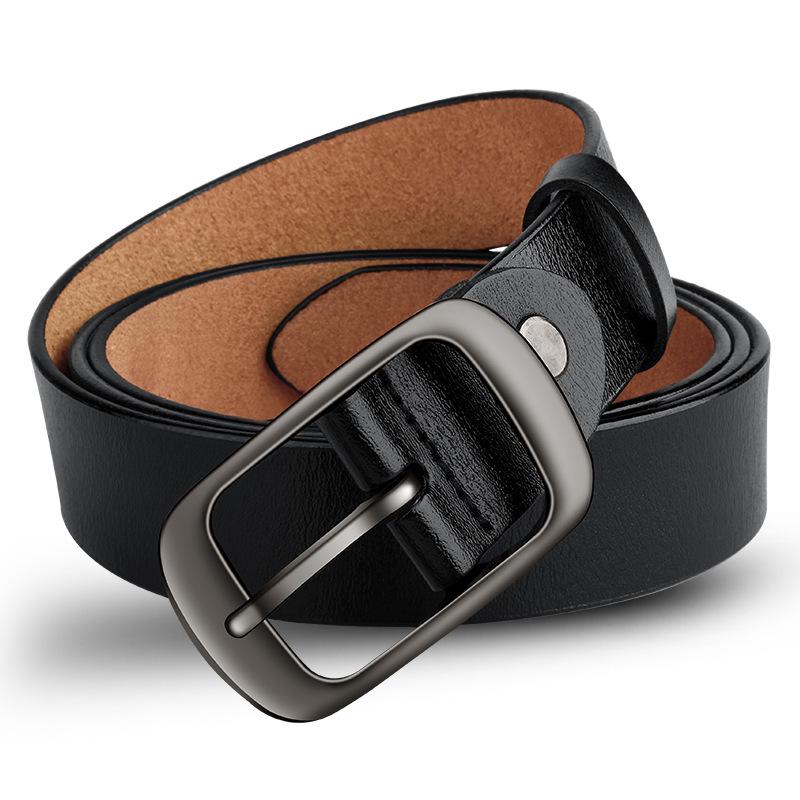 Women's Genuine Leather Pin Buckle Waist Belt - Trendy Korean Style for Students