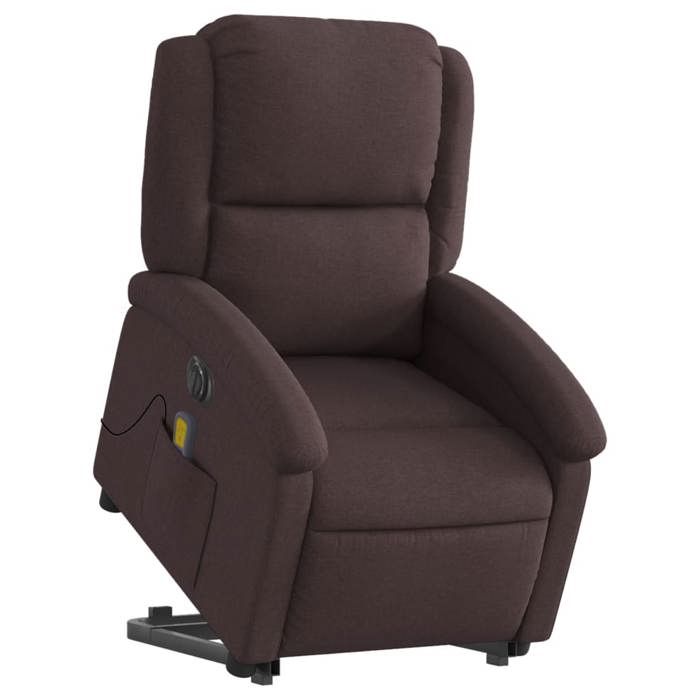 VidaXL Electric Massage Recliner, Relaxation Chair with Adjustable Backrest and Footrest, Seat of 3204205